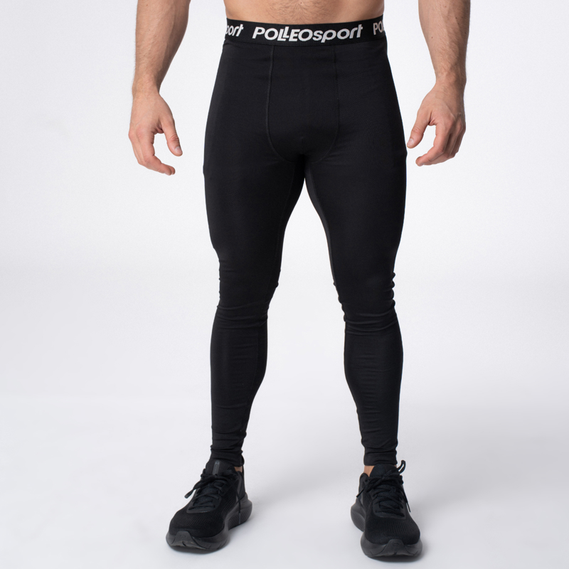 Polleo Men's Chronos Flex Compression Tights, Black - S